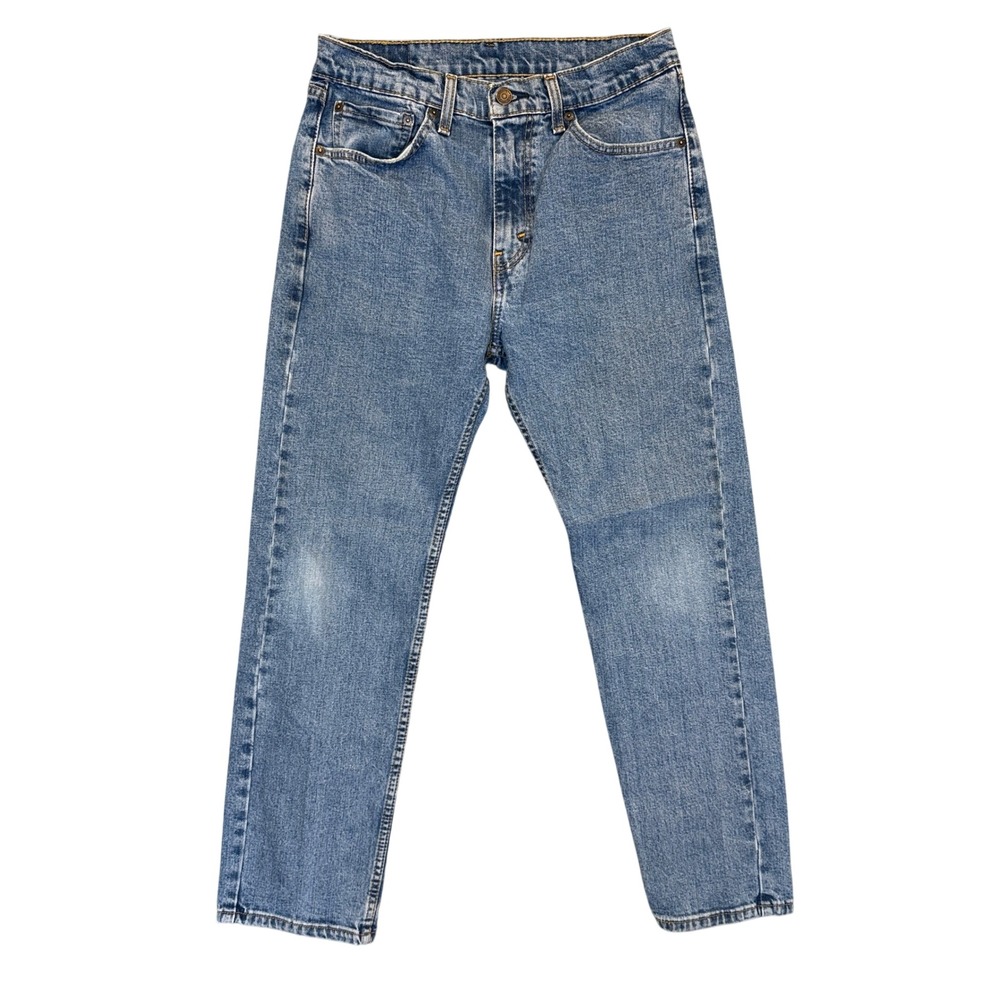 Levi's 505 Regular Fit Jeans Mens Straight Leg 32x30 Blue Cotton Streetwear 837